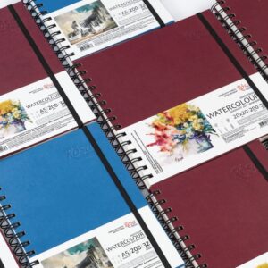 Vatnslita skissubækur